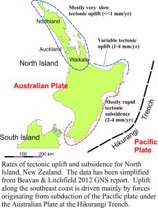 north island uplift rates