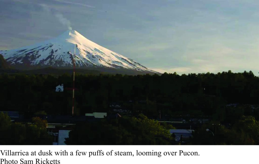 Villarrica at dusk, near Pucon, Chile