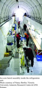 Iice core lab and storage kept at subzero temperatures