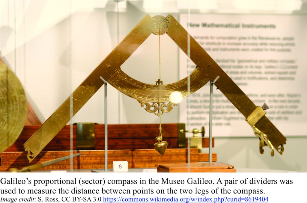 Galileo's proportional compass