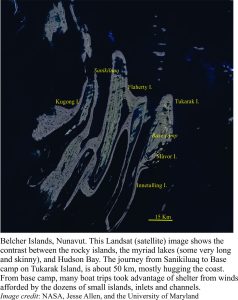 Aerial photo of Belcher Islands, Hudson Bay