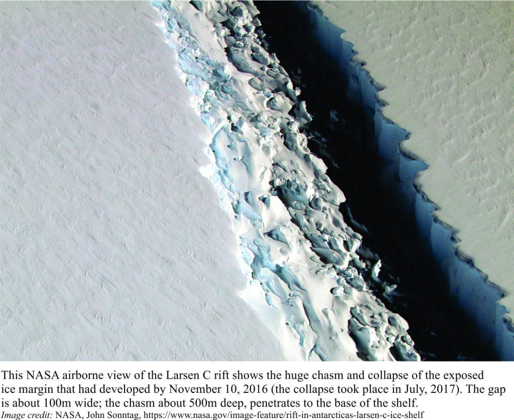 View of the Larsen C rift