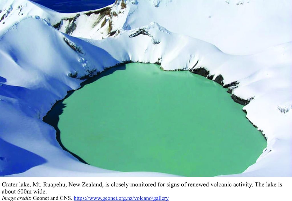 Crater Lake, Rupehu volcano, central NZ