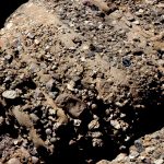 A variation on the debris flow theme, with well stratified conglomerate and commonly clast-supported frameworks, that are inferred to have formed from more fluid flows than their pebbly mudstone counterparts. Upper Cretaceous Pigeon Point, California.