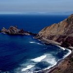 A nice view of Paleocene turbidites, Point San Pedro, California.