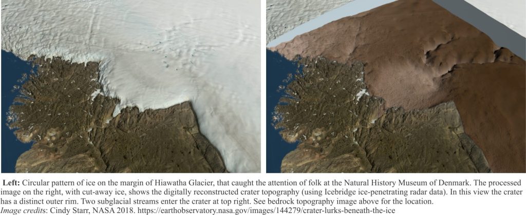 Greenland's meteorite crater