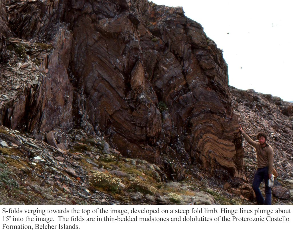 Parasitic S-folds in Precambrian mudrocks