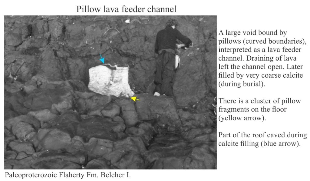 pillow lava feeder tube