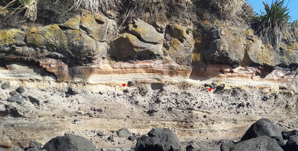 Pliocene airfall tephras, Karioi, NZ