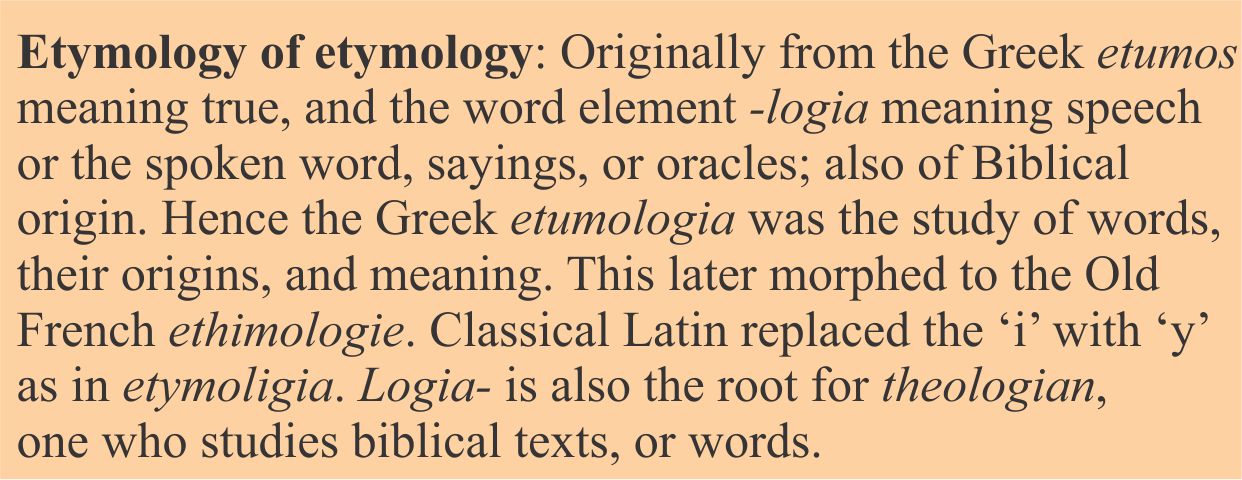 etymology text box