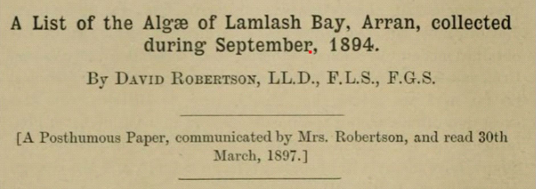 Hannah Robertson 1997 paper